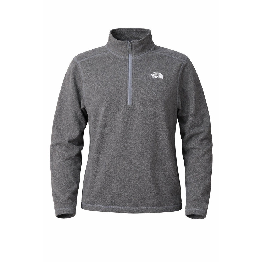 The‎ North Face 1/4 Zip Fleece Pullover Men XL Gray Textured Outdoor Hiking